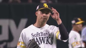 【9回表】プロ初登板!! ホークス・松本晴がピンチの場面でプロ初奪三振を挙げる!!   2023年6月10日 福岡ソフトバンクホークス 対 読売ジャイアンツ
