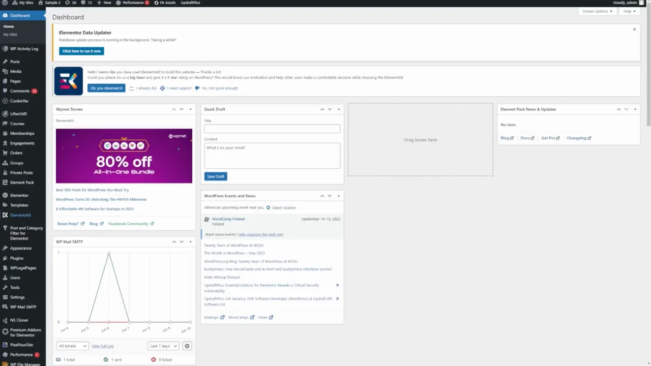 Editing menus on Vimeo
