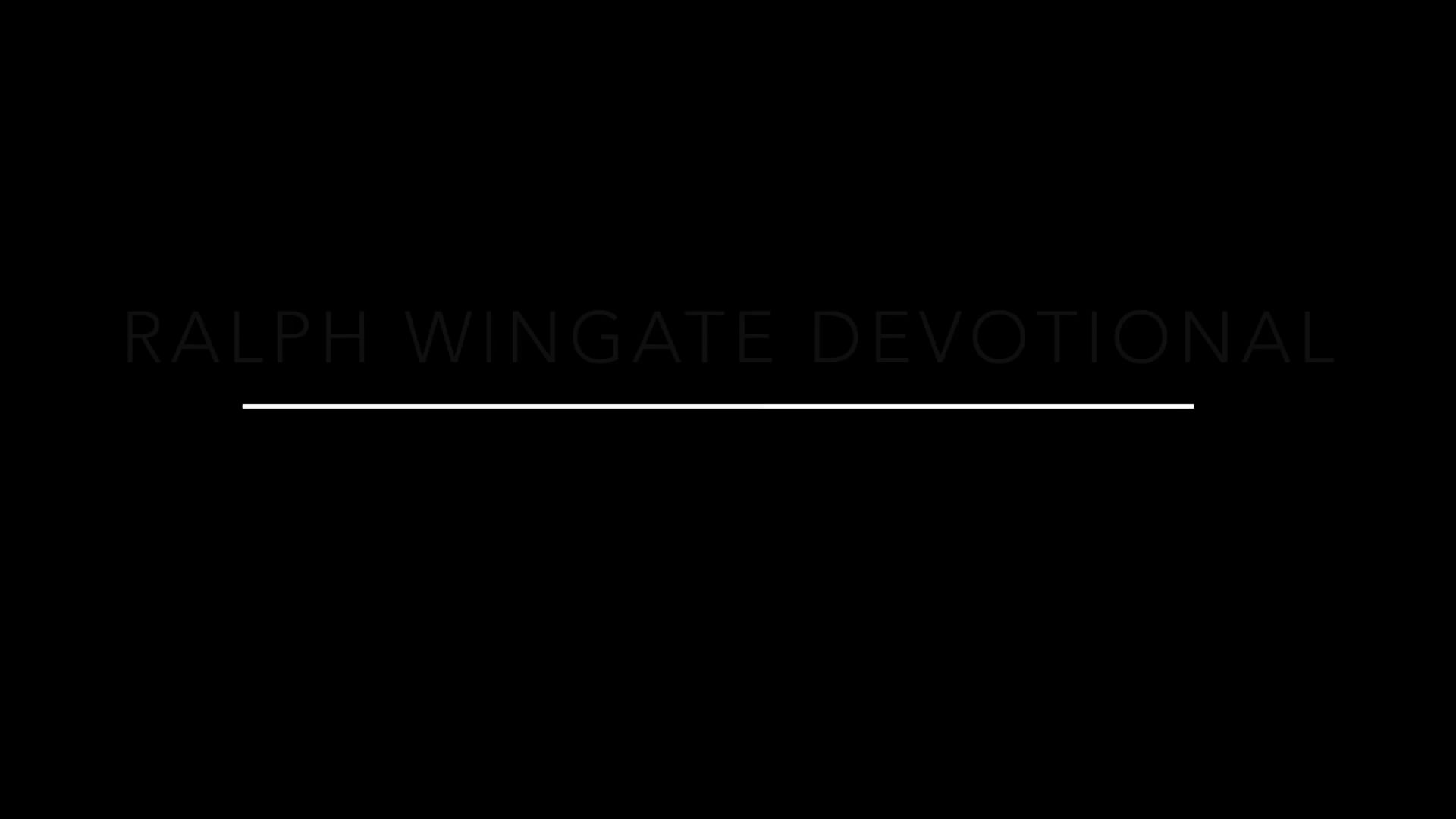Ralph WIngate Devotionals on Vimeo