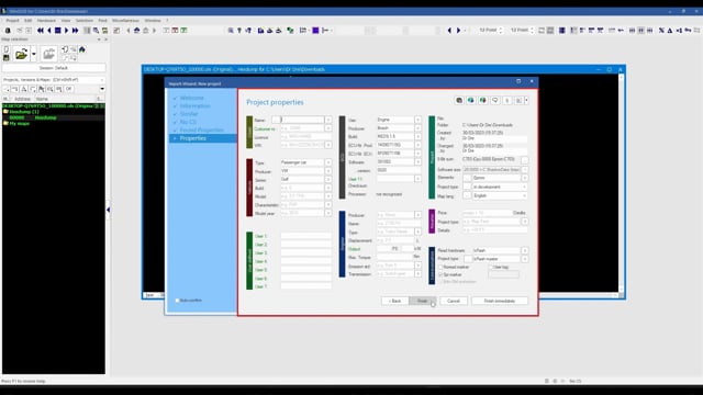 WinOLS Mastery: Map Identification & Editing: Step 2: Create New Project