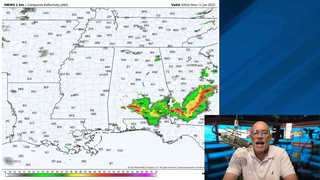 James Spann forecasts unsettled weather for Alabama this week on Vimeo