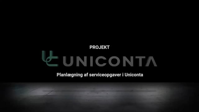 Planlægning af serviceopgaver i Uniconta