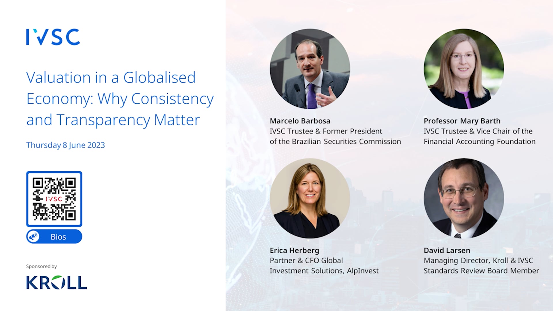 Valuation in a Globalised Economy Why Consistency and Transparency Matter