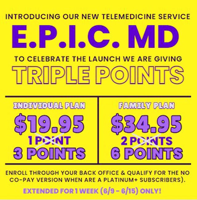 4133E.P.I.C. M.D. Triple Points Promotion
