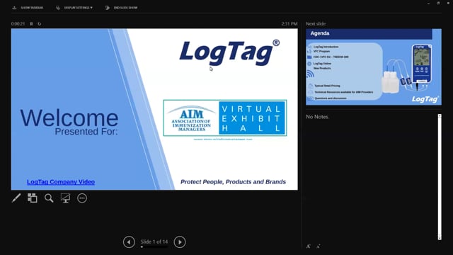 Virtual Exhibit Booth: LogTag Recorders - Association of Immunization  Managers
