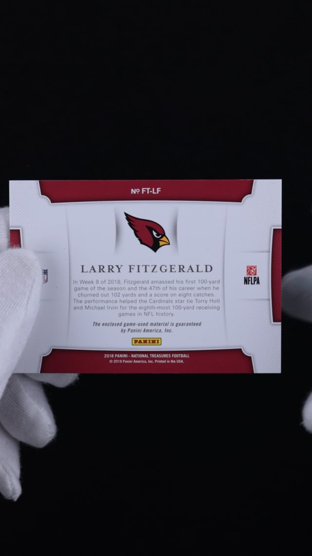 Sold at Auction: 2018 Larry Fitzgerald autographed Arizona