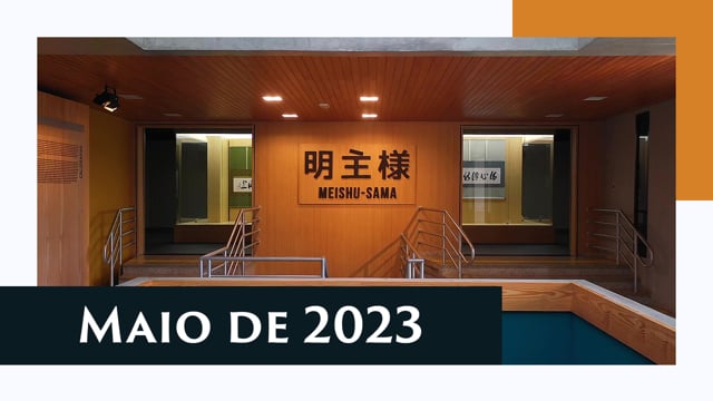 Capa do vídeo “Caligrafias e pinturas de Meishu-Sama - Exposição de maio 2023”