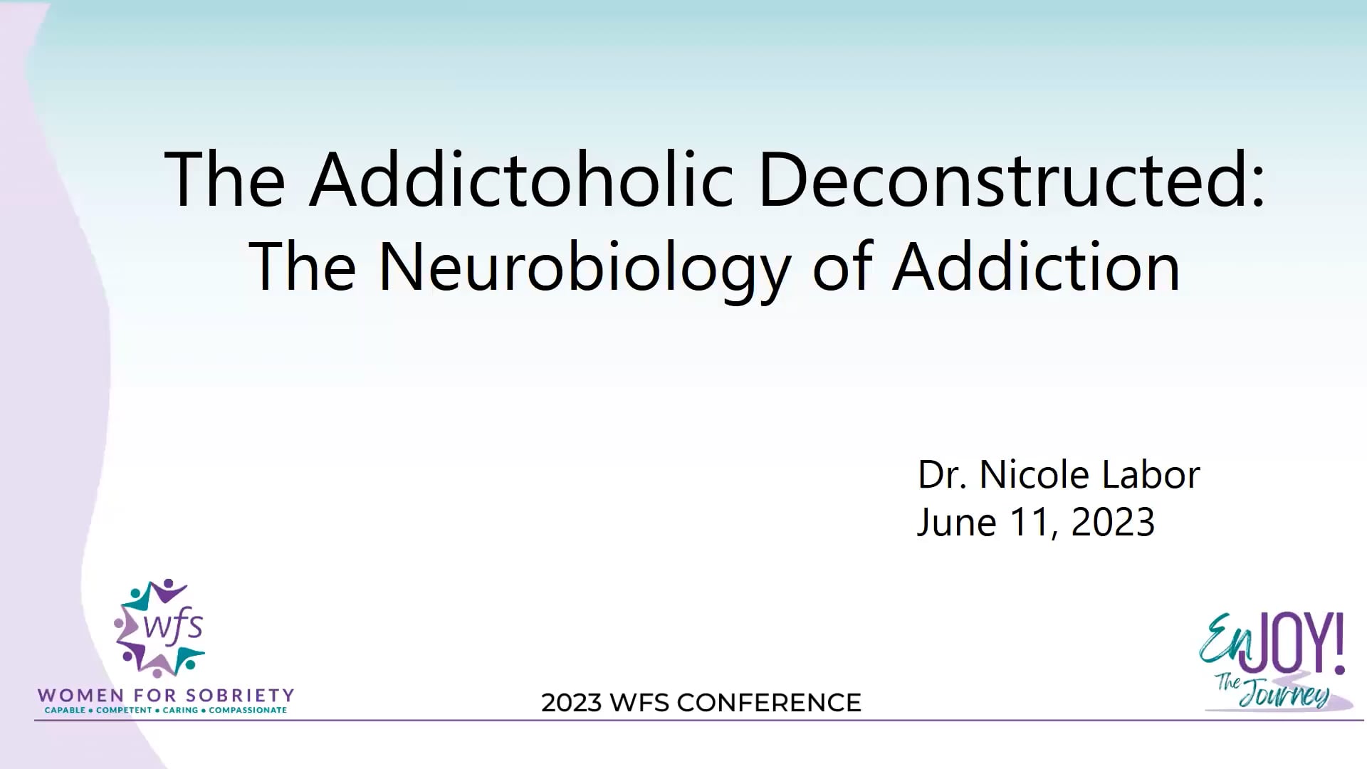 Sunday Keynote - The Addictoholic Deconstructed with Dr. Nicole Labor ...