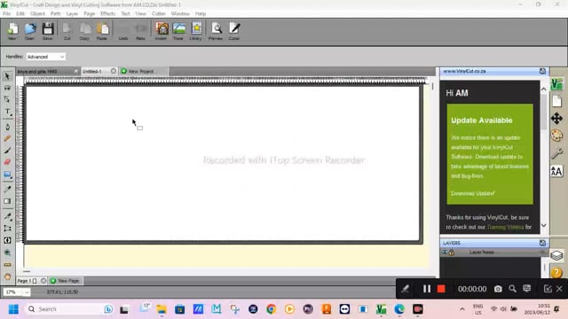 How to Log a Vinylcut Error