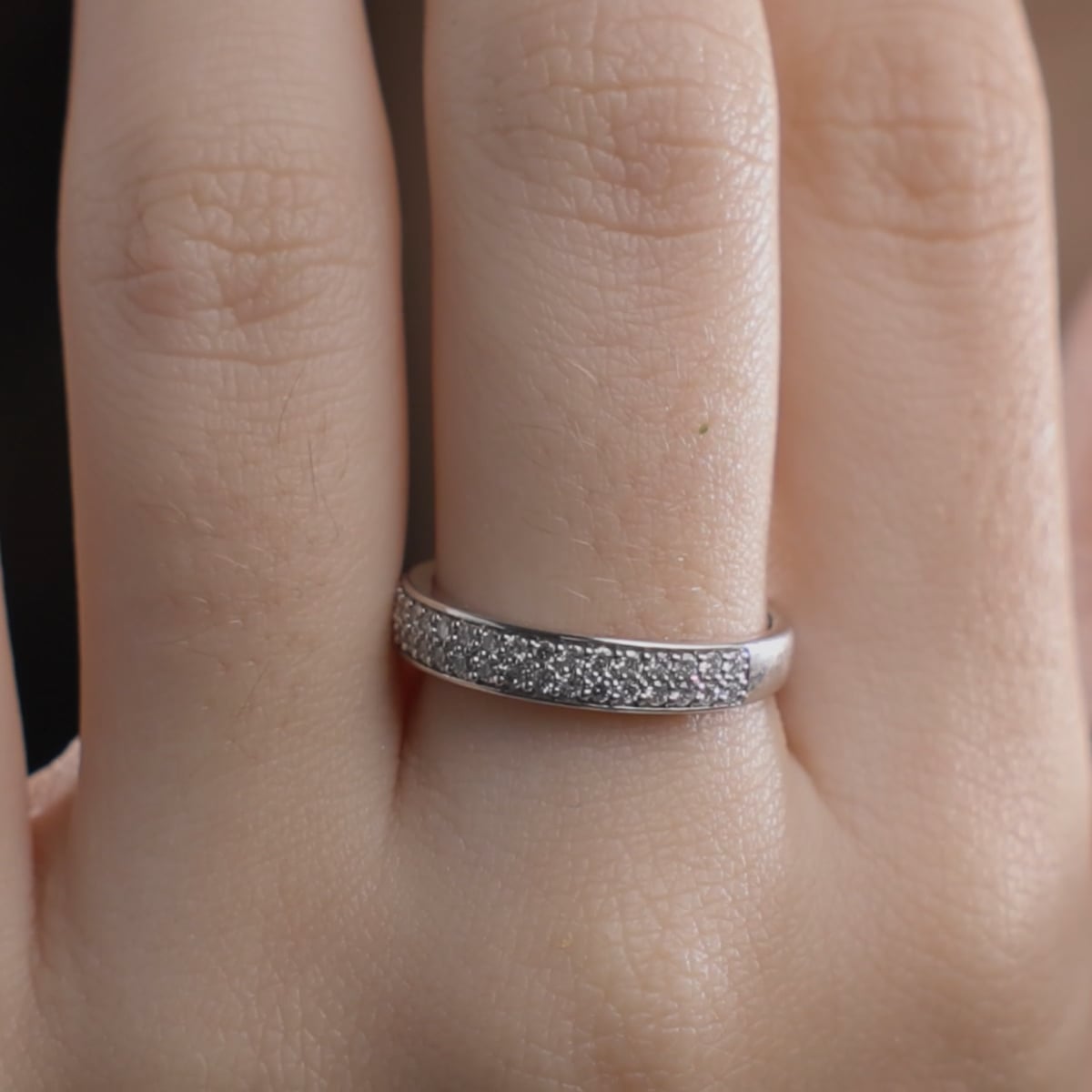 product video 2 for 3/8 ctw Round Lab Grown Diamond Double Row Wedding Band