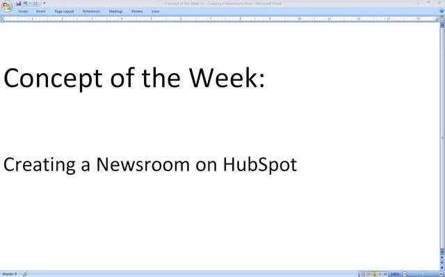 How to Create a Newsroom in HubSpot [Concept of the Week]