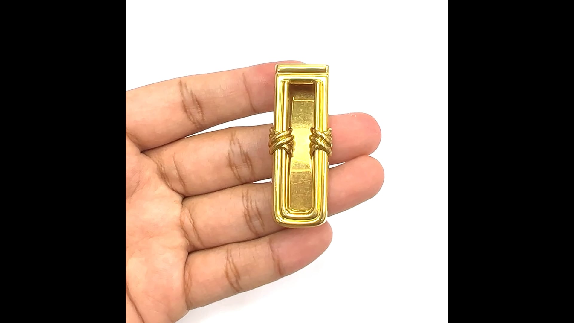 Excellent condition Tiffany & Co. money clip, double signature