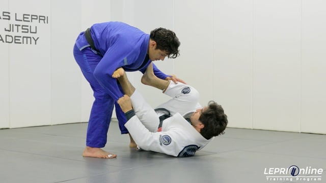 Open Guard to Spider Guard to Over Head Sweep Attempt to Sweep