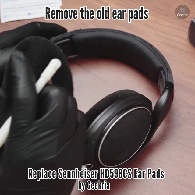 How to Replace Sennheiser HD598CS Headphones Ear Pads / Cushions | Geekria