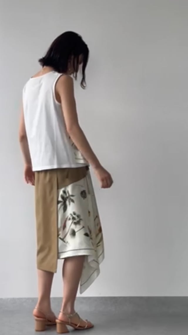 marni]ドットプリント ペプラムスカート - スカート
