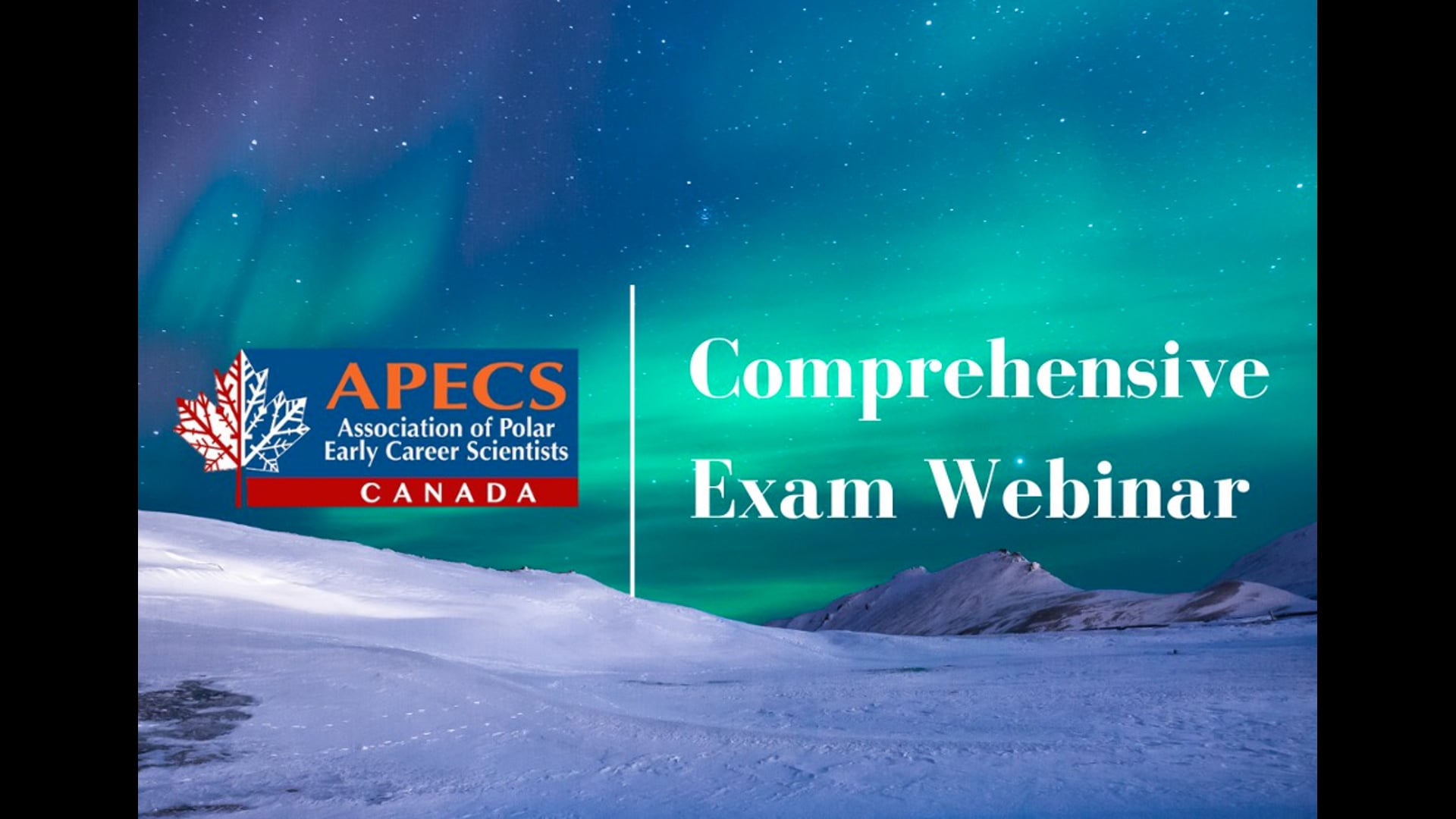 APECS Canada Comprehensive Exam Webinar
