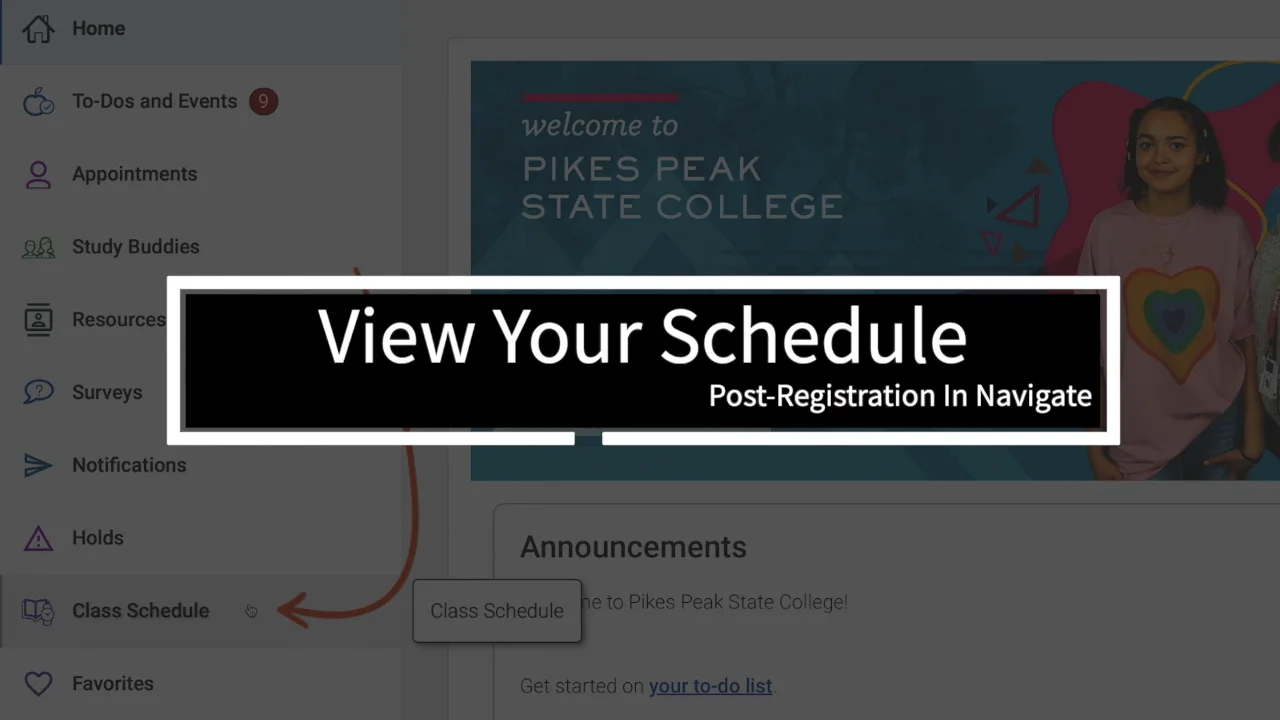 How to Find and Interpret Your Class Schedule Pikes Peak State