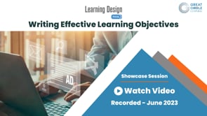 Writing Effective Learning Objectives