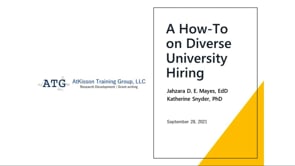 A How-To on Diverse University Hiring