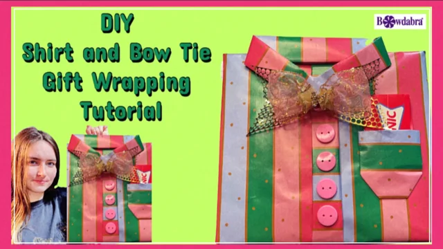 Try this revolutionary way to make a special wrapping paper ribbon ornament  : Bowdabra