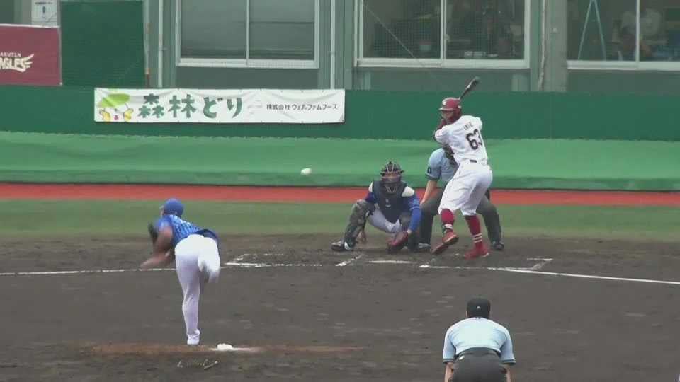 【ファーム】反撃の一打!! イーグルス・入江大樹 レフトへタイムリーヒットを放つ!!  2023年6月15日 東北楽天ゴールデンイーグルス 対 横浜DeNAベイスターズ
