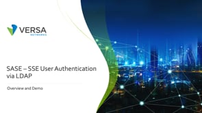 SASE-SSE User Authentication via LDAP