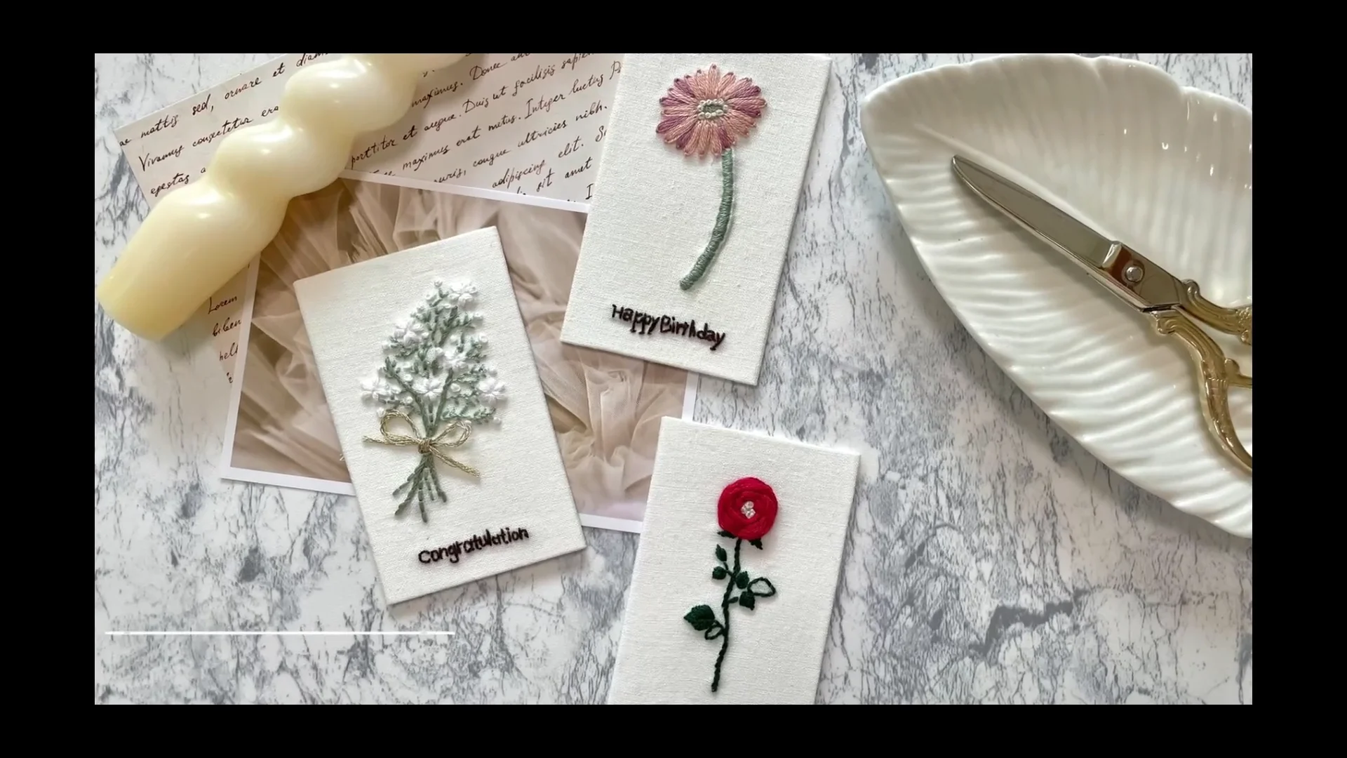 コースレッスン】【世界に1つのプレゼント】基本の8つのステッチで