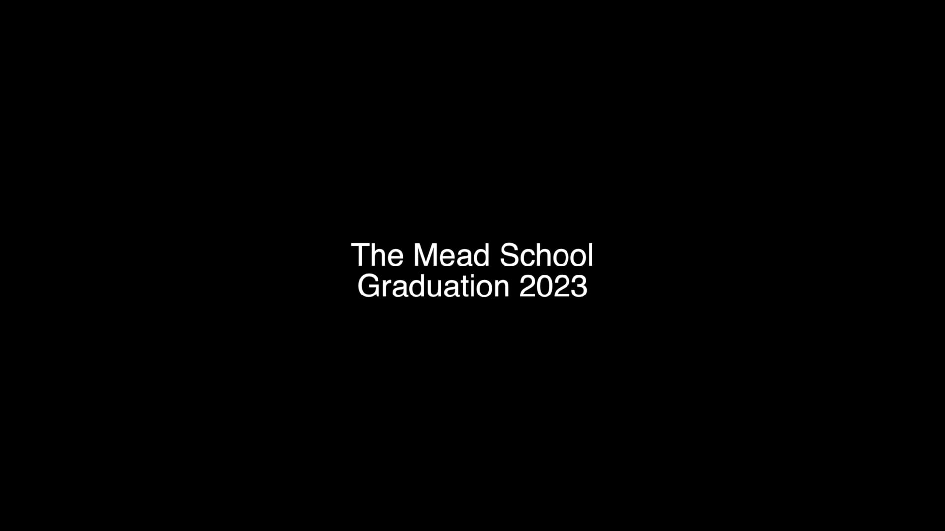 Watch The Mead School 2023 Graduation Online Vimeo On Demand on Vimeo