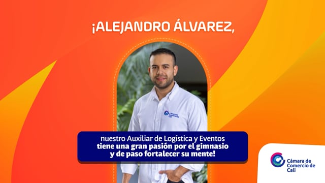 ¡Alejandro Álvarez, nuestro Auxiliar de Logística  tiene una gran pasión por el gimnasio y de paso fortalecer su mente!