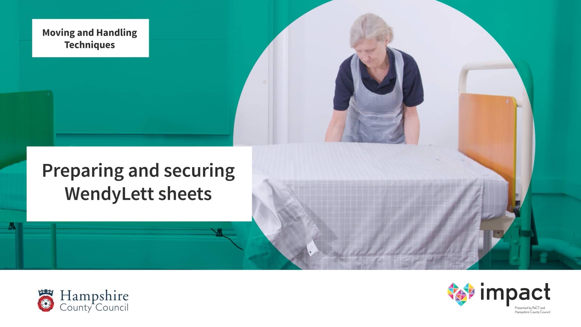 Preparing and securing WendyLett sheets on Vimeo