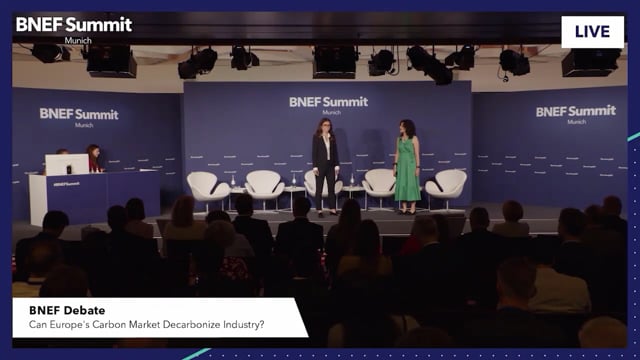 Watch "<h3>BNEF Debate: Can Europe's Carbon Market Decarbonize Industry?</h3>
Mariko O’Neil, Carbon Analyst, BloombergNEF and Eva Marina Gonzalez Isla, Modelling, BloombergNEF"
