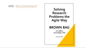 Solving Research Problems the Agile Way