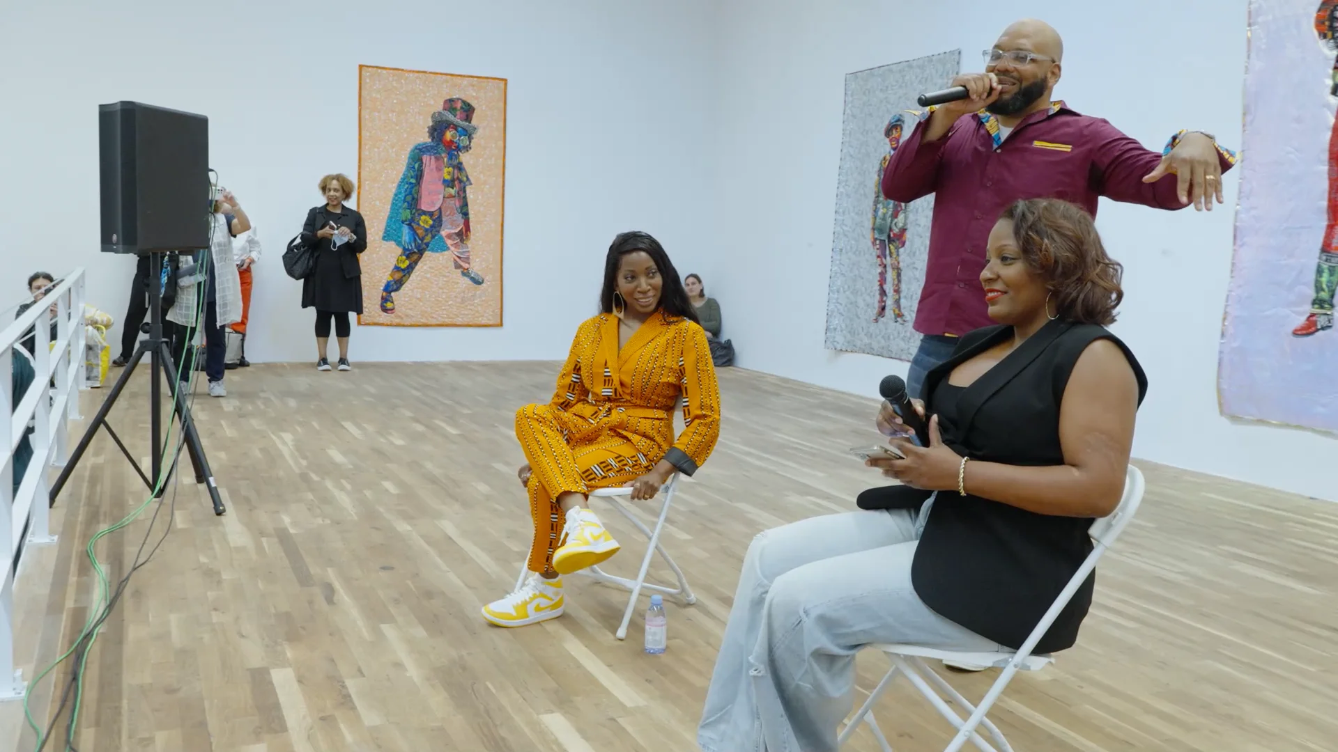 Bisa Butler and Erica Hubbard in conversation at Jeffrey Deitch, June 2023