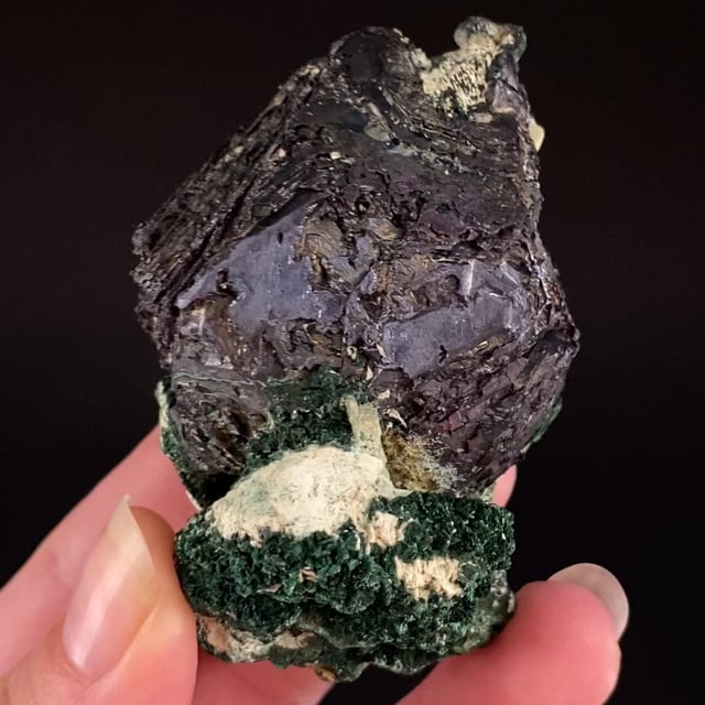 Cuprite (large crystals) with Malachite