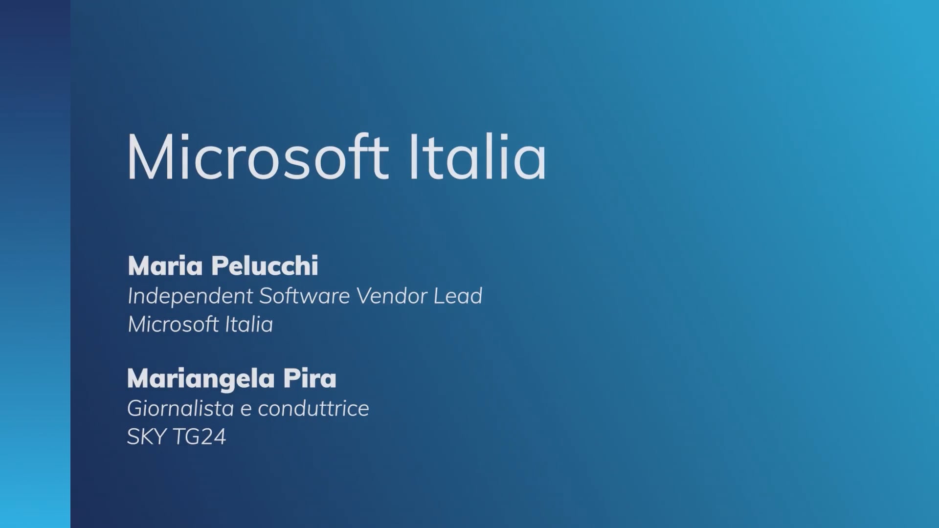 Keynote: Microsoft Italia 