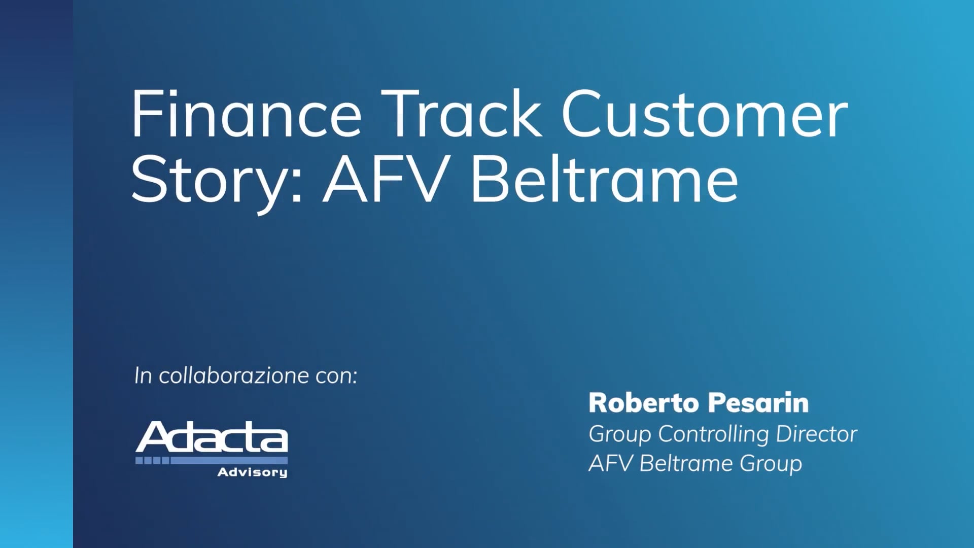 Finance Track | Customer Story: AFV Beltrame