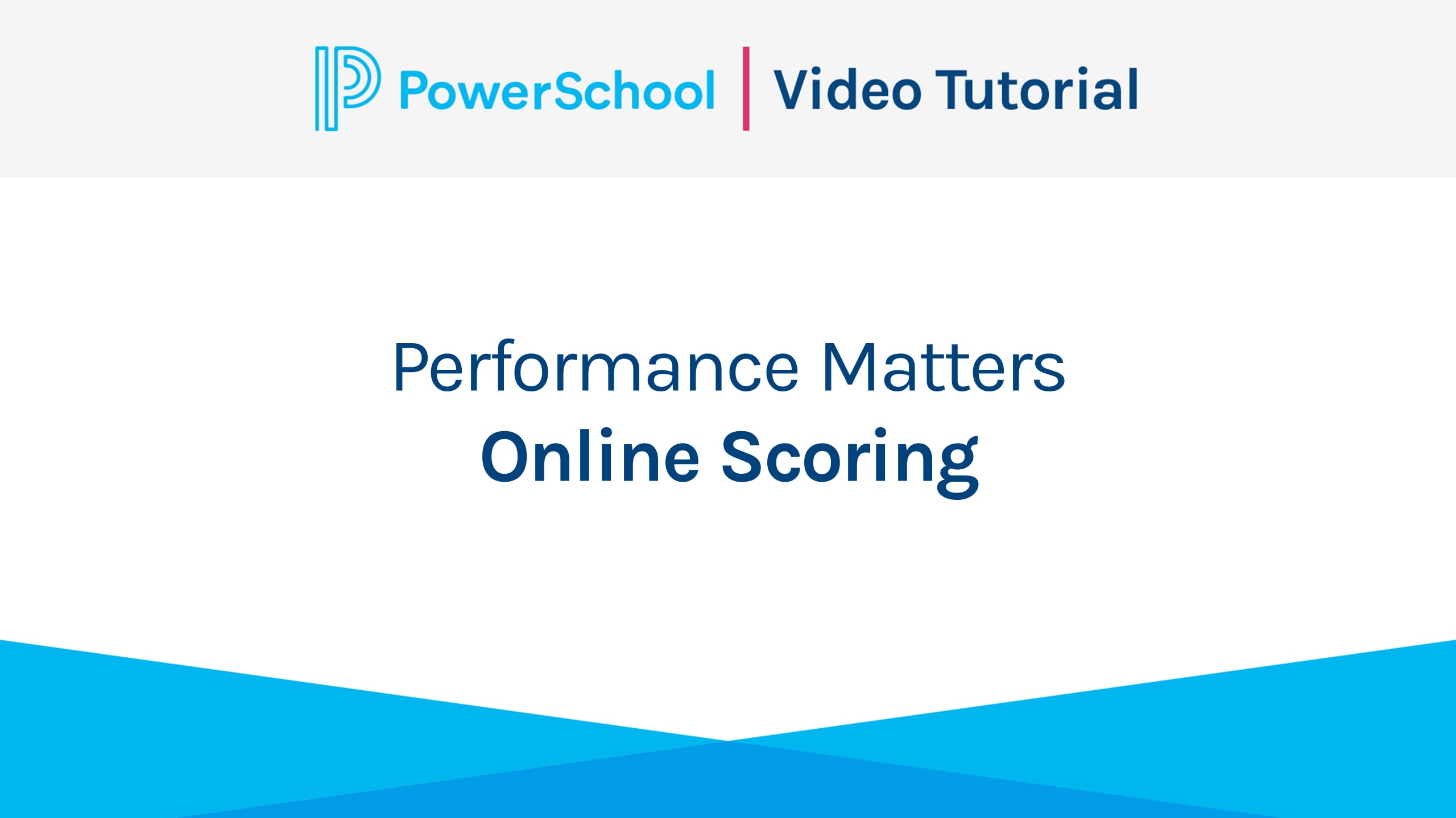 Performance Matters Video Tutorials - Online Scoring on Vimeo