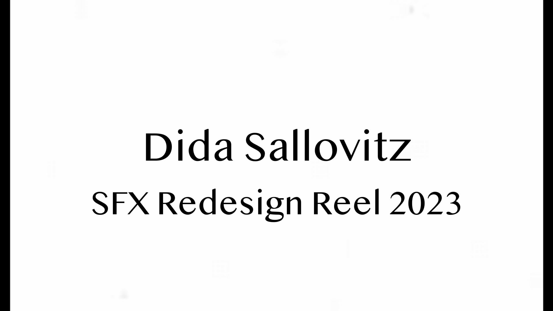 SFX Redesign Reel 2023