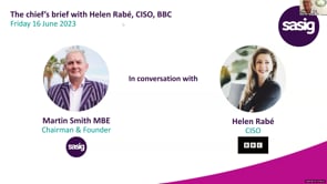 Friday 16 June 2023 - The chief’s brief with Helen Rabé, CISO, BBC