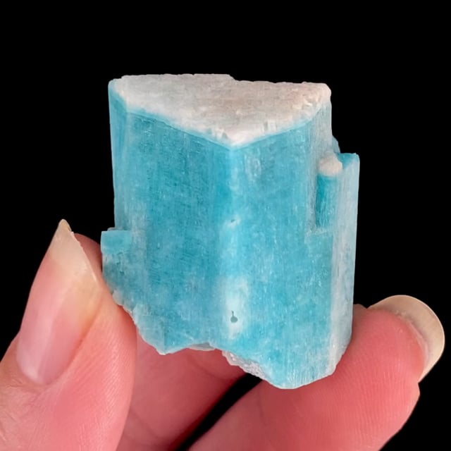 Amazonite (rich color with a ''white cap'') (Mined: 1975)