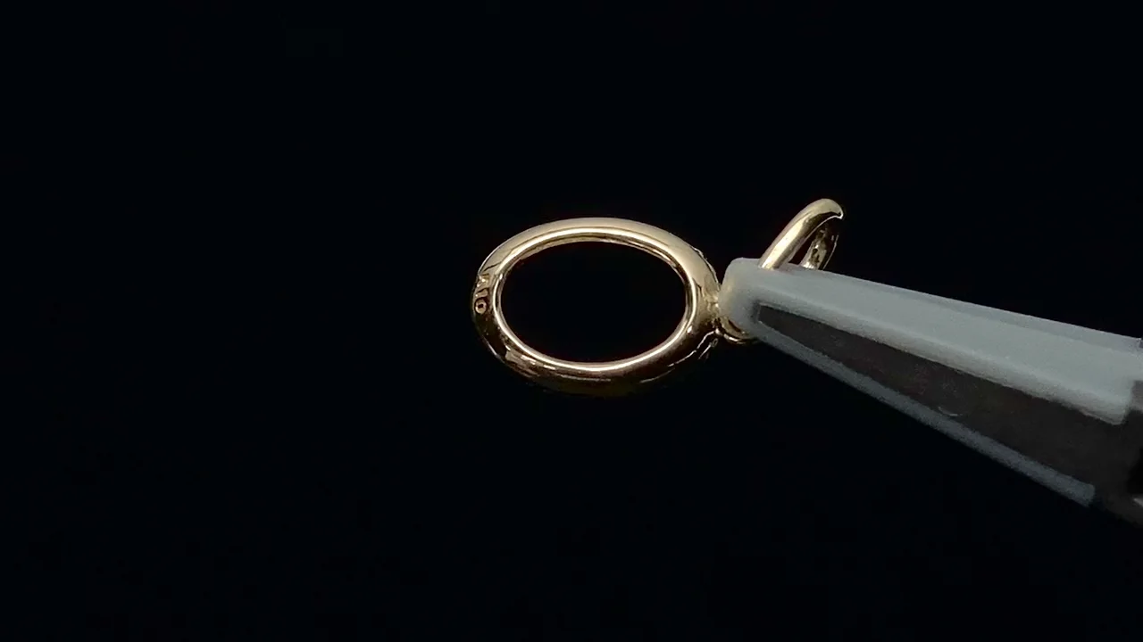 K10 Yellow Gold】 ペンダント空枠(爪留め) オーバル K10 Yellow Gold】 ペンダント空枠(爪留め) オーバル