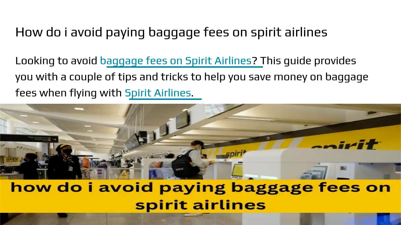 Spirit Airlines Baggage Fees On Vimeo