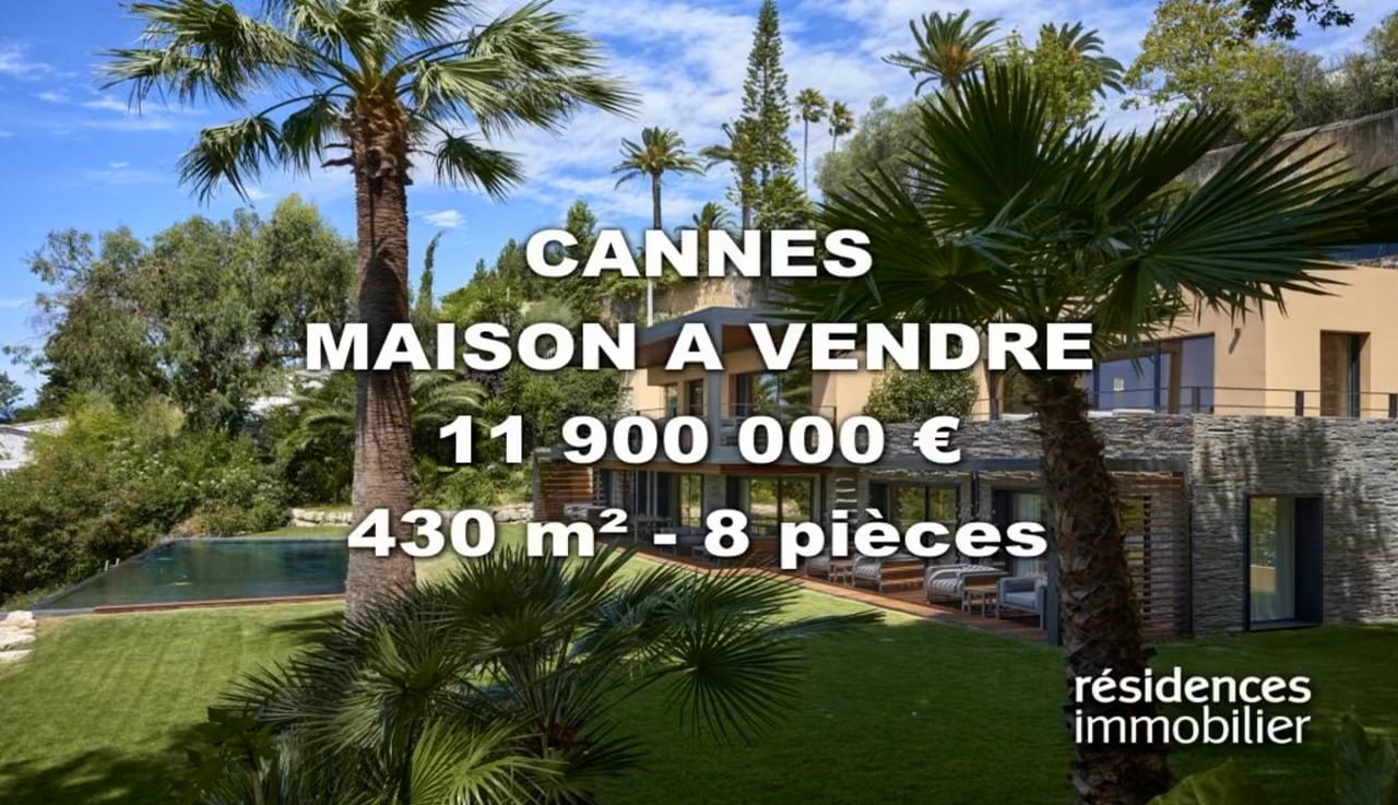 CANNES MAISON A VENDRE 11 900 000 € 430 m² 8 pièce(s) on Vimeo