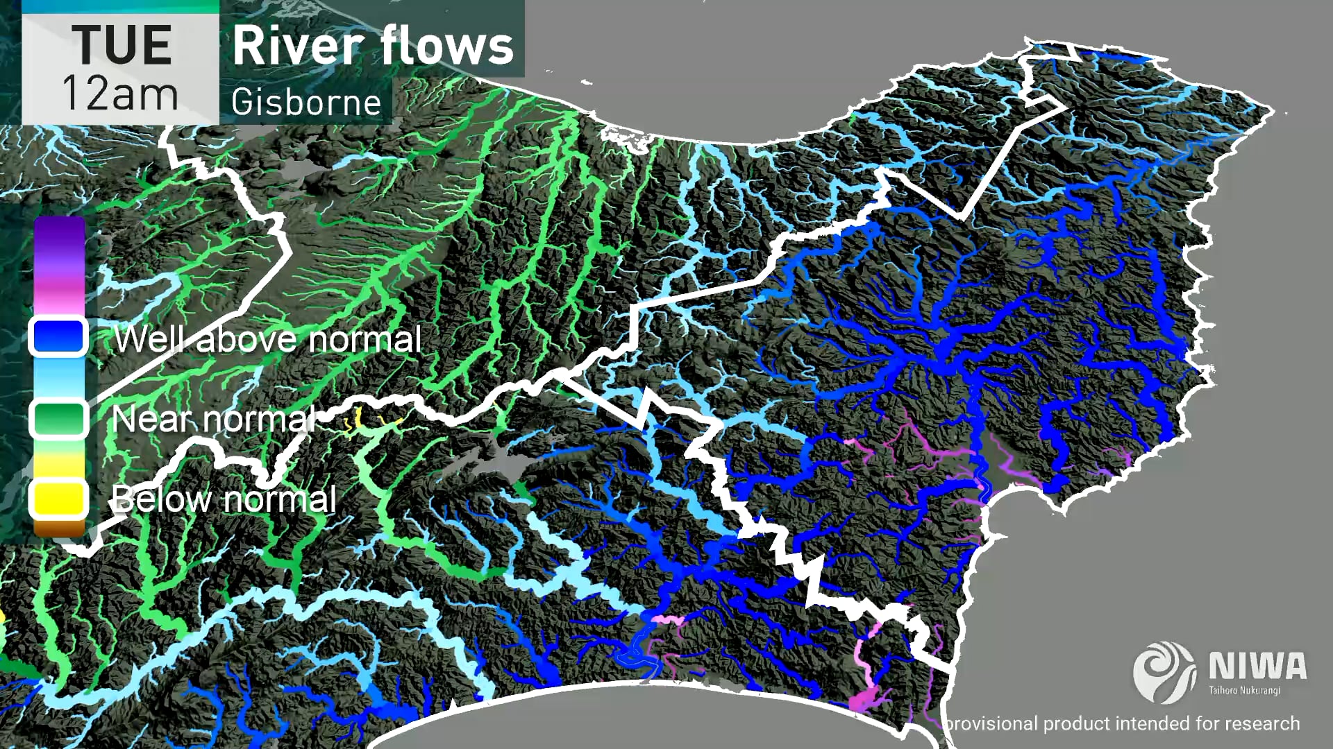 Latest river flow forecast on Vimeo