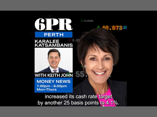 Keith John Speaks to 6PR Perth Money News