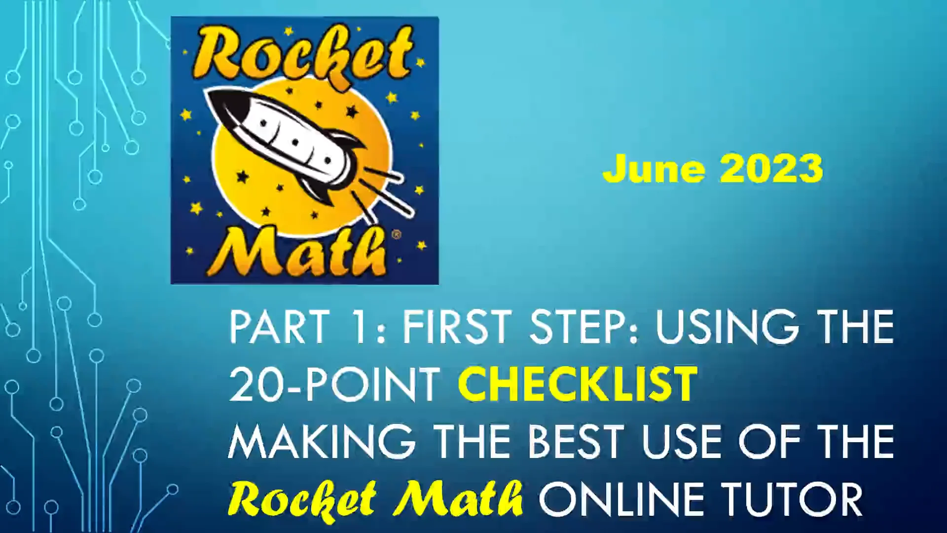 Making the best use of rocketmath online tutor update in june 2023