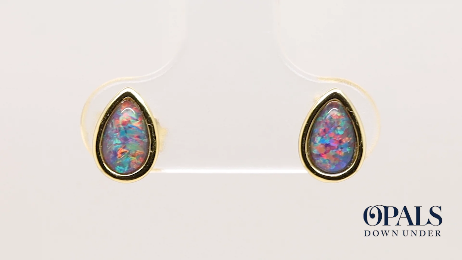 Lot - BOXED SET OF SIX GENUINE AUSTRALIAN OPAL PEWTER-GOLD