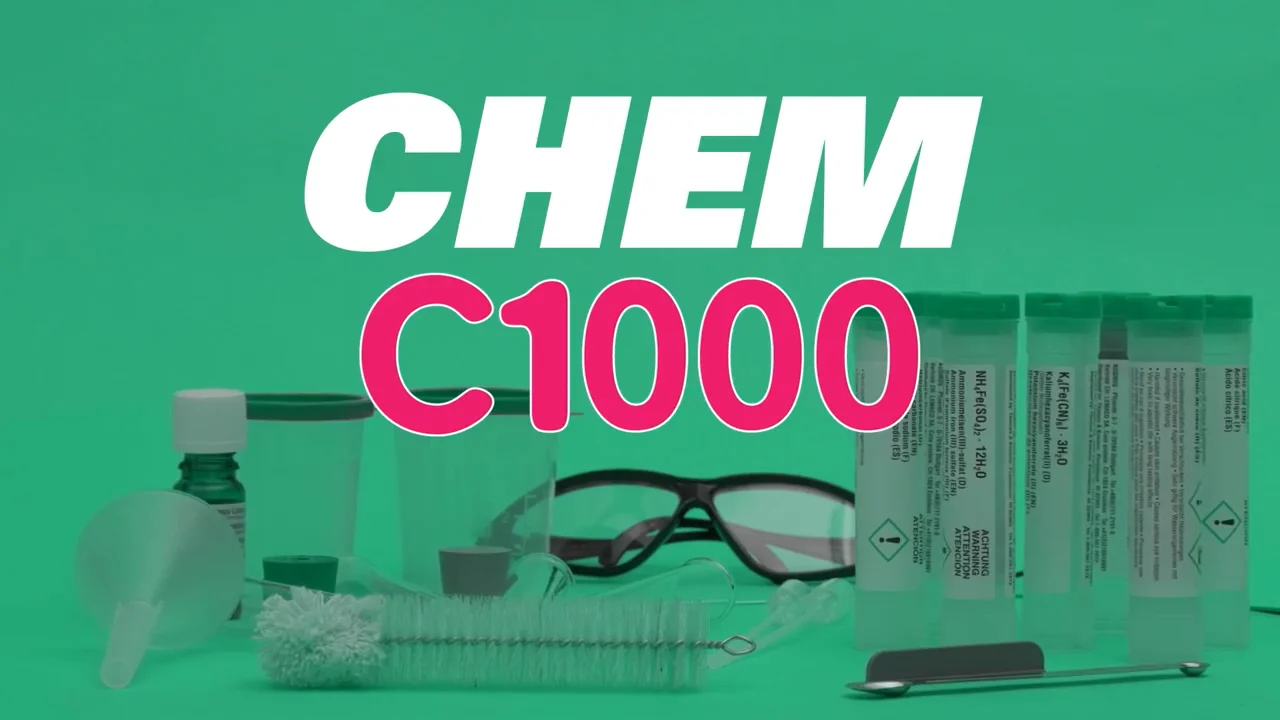 CHEM C1000 Beginner Chemistry Set with Lab Tools