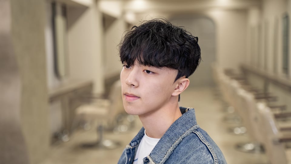 韓系男士微渣羊毛捲