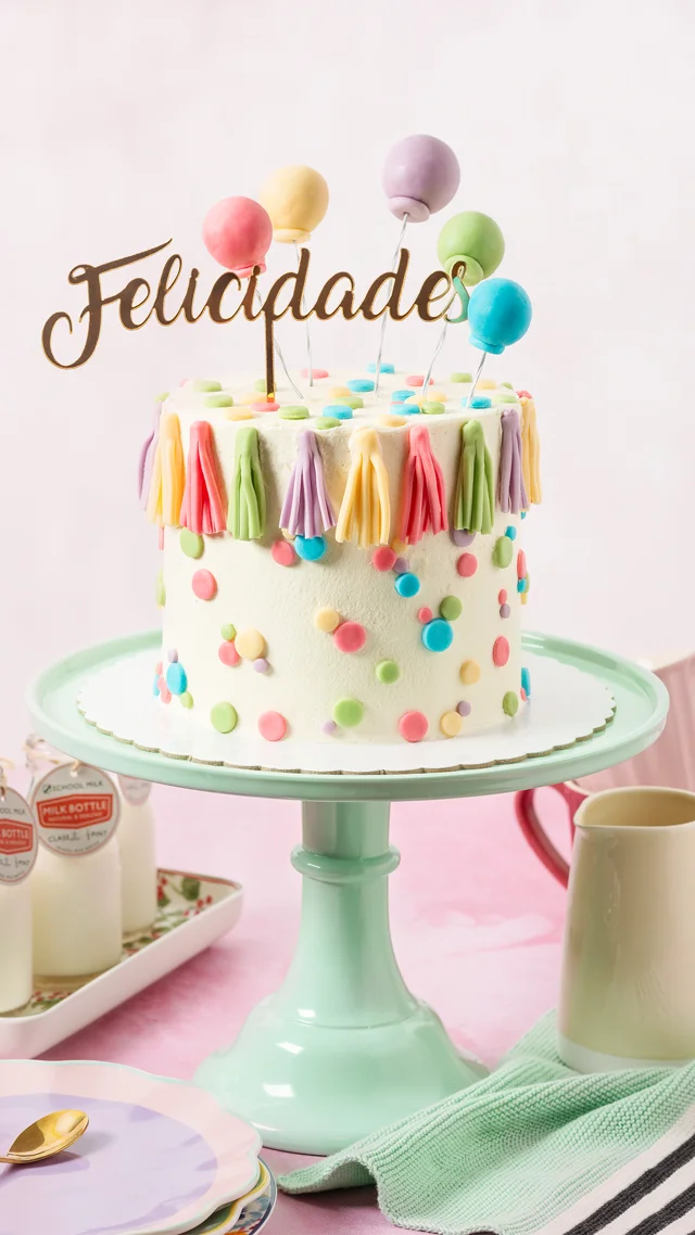 Tarta fondant de cumpleaños, cómo hacerla vistosa y perfecta en casa